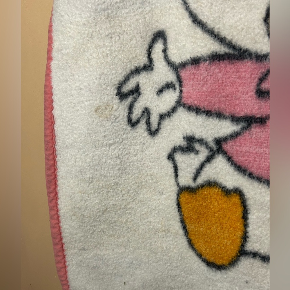 Vtg 1984 Disney Baby Daisy Duck Biederlack Blanket 38”x27” Made in USA - Picture 2 of 9